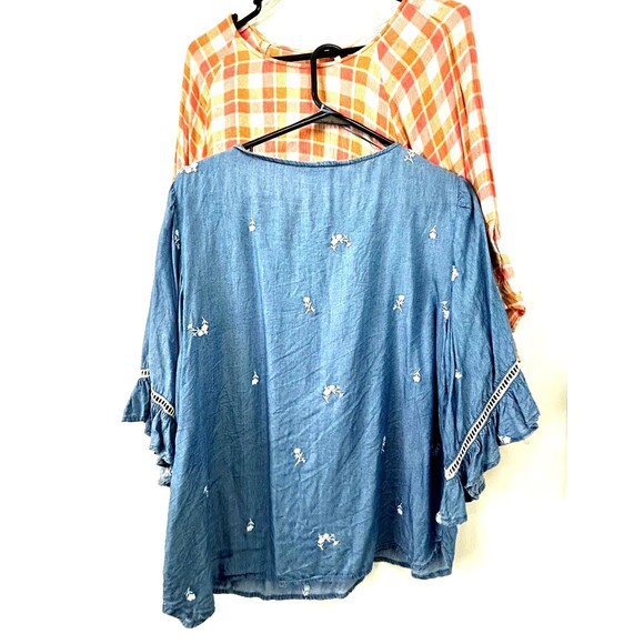 LC Lauren Conrad Womens Multicolor Blouse Top Size Large Lot Of 2 1178T3 - Picture 2 of 12